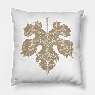 Soft floral pattern of earthy tones Pillow