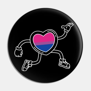 Pride Heart - Bisexual Pin