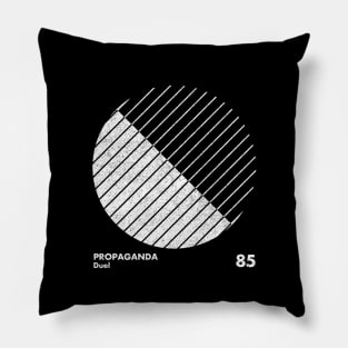 Propoganda / Minimal Graphic Design Tribute Pillow