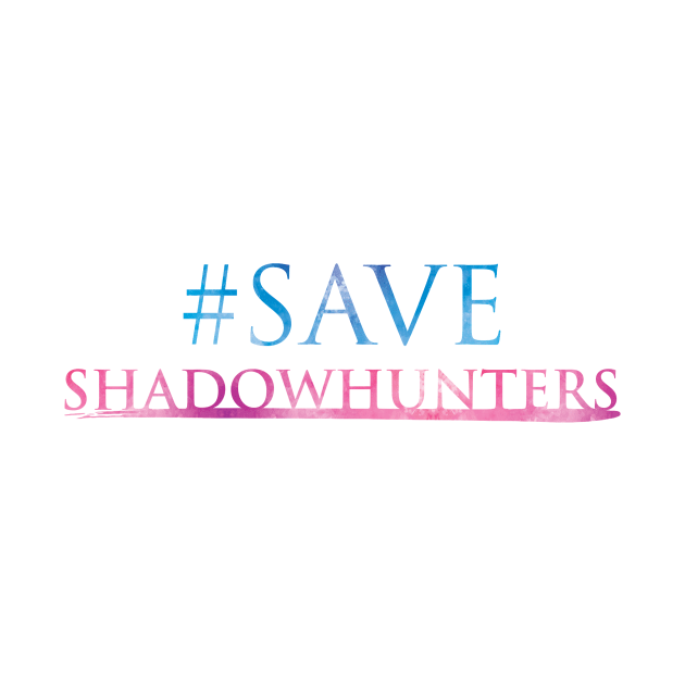 Save Shadowhunters logo (pink and blue watercolour) / The Mortal Instruments - Clary, Alec, Jace, Izzy, Magnus - Malec - Parabatai - rune by Vane22april