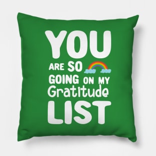 Gratitude List Pillow