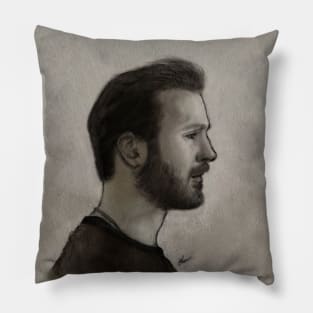 Chris Evans Portrait Pillow