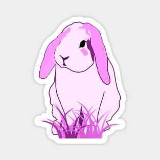 Cute Pink Bunny Rabbit Magnet