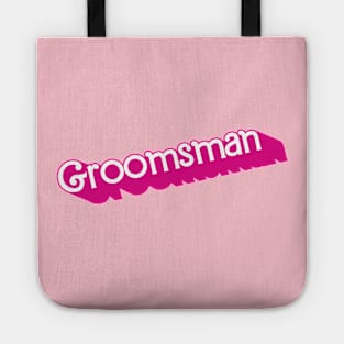 Groomsman Barbie logo Tote