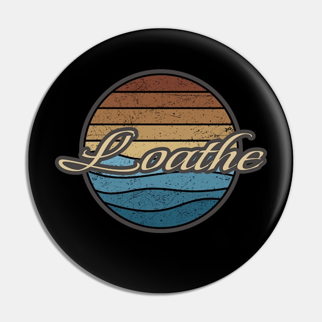 Loathe Retro Waves Pin by North Tight Rope