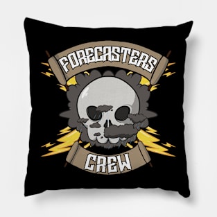 Forecasters crew Jolly Roger pirate flag Pillow