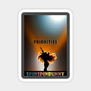 SpinSpinBunny Single 'Priorities' Artwork Magnet