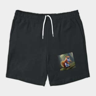 Squirrel Standing In Mountain Shorts