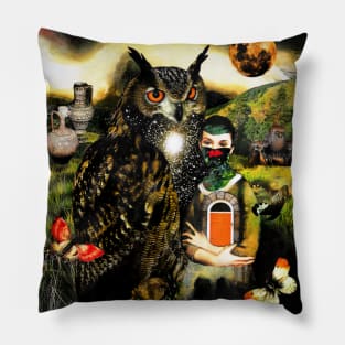 Owl Spirit Animal Guide Magic Goddess God Wisdom Athena Pillow