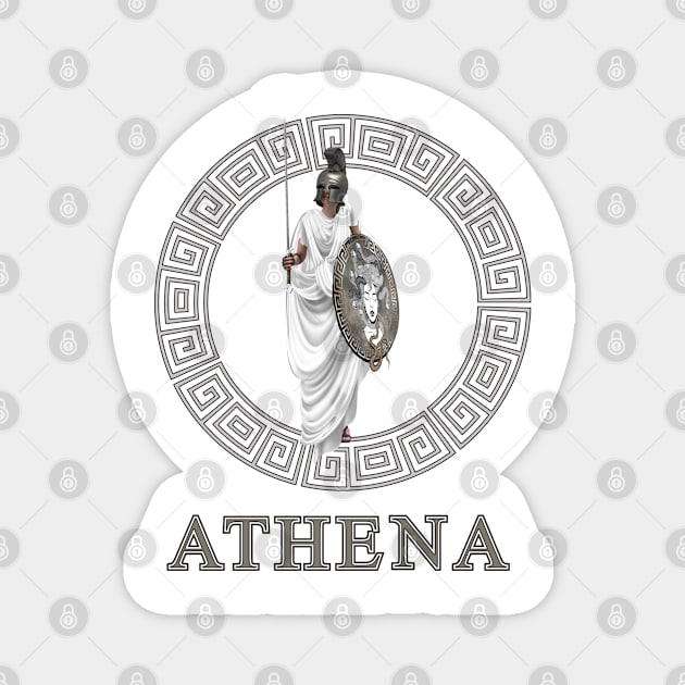 Greek mythology t-shirt-Athena Greek Goddess-Greek Mythology Goddess of wisdom-Pallas Athena Greek mythology Magnet by KrasiStaleva