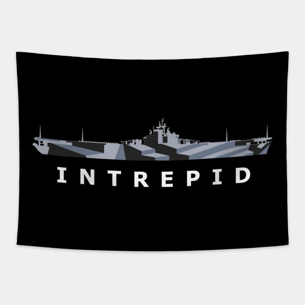 USS Intrepid (CV-11) Tapestry by The Warshipologist