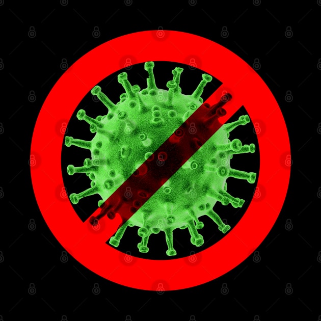 Virus free zone sign - green and nasty by All About Nerds