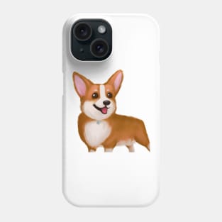 Cute Pembroke Welsh Corgi Drawing Phone Case