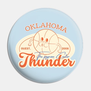 vintage okc thunder basketball Pin