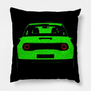 E car electric green car Pillow