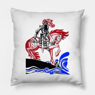 Knight on Horseback Pillow