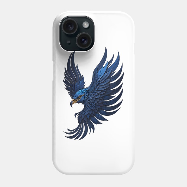 blue bird Phone Case by Blarck