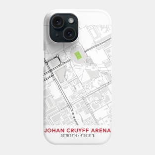 AFC Ajax Stadium Map Design Phone Case