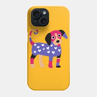 Colourful Cute Puppy Art Phone Case