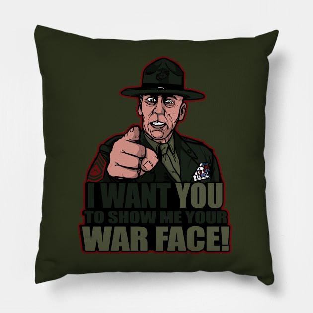 War Face Pillow by AndreusD