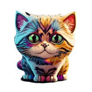 colorful cute cat T-Shirt