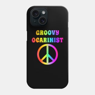 Groovy Ocarina Player Peace Halloween Party Retro Vintage Phone Case