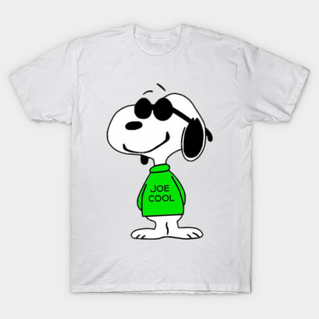 Discover Joe Cool in green clothes - Snoopy - T-Shirt