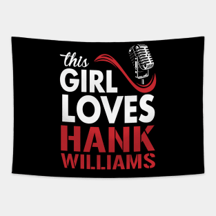 This Girl Loves Hank Tapestry