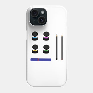 Eye Makeup Set (White) Phone Case