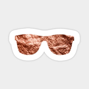 Sunglasses - rose gold foil Magnet