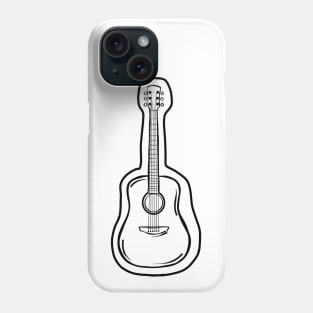 Acoustic Guitar Sketch Phone Case