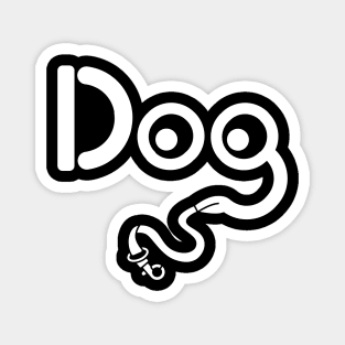 Minimalist Dog Face T-Shirt - Funny Dog Lover Gift Magnet