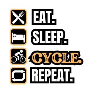 Eat Sleep Cycle Repeat T-Shirt