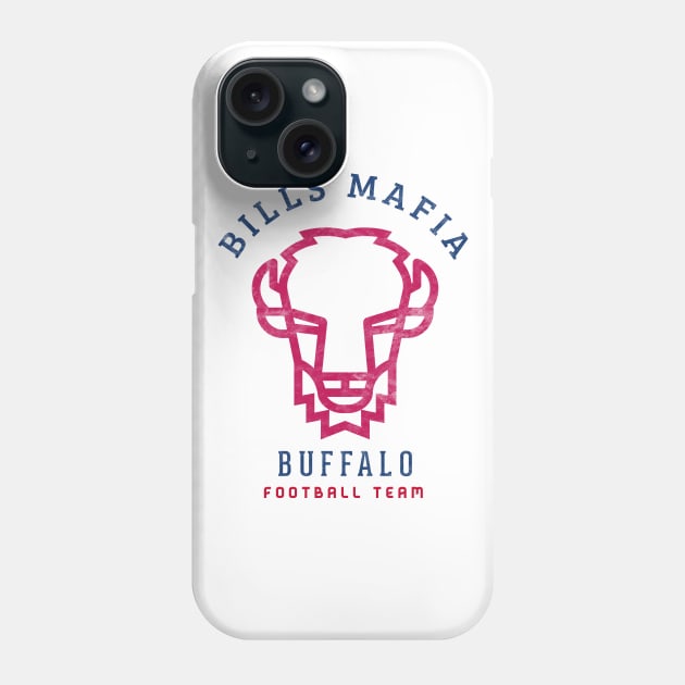 Modern Buffalo football Fan Bills Mafia Tailgate Party Gift Phone Case by BooTeeQue