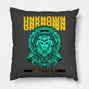 Alien Invasion Sci Fi Pillow