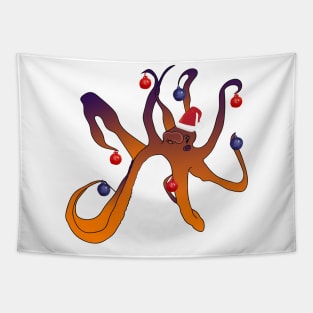 Christmas Octopus Tapestry