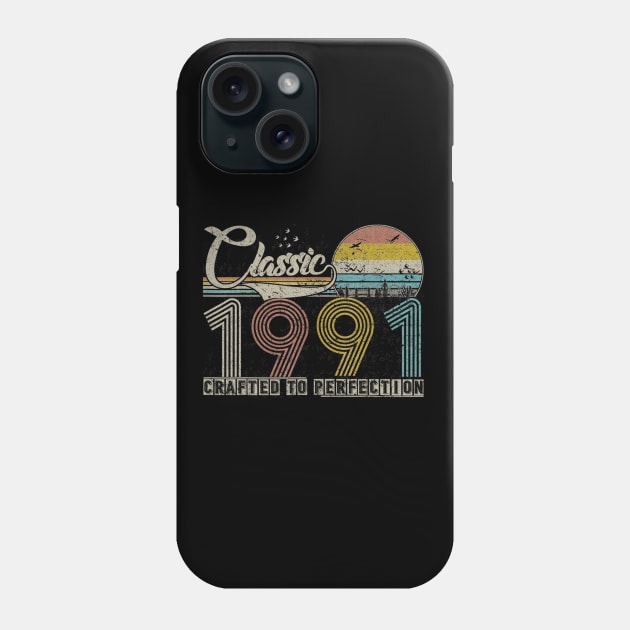 Classic 29th birthday gift for men women Vintage 1991 Phone Case by teudasfemales