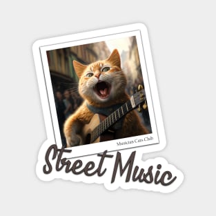 Street Music - Street Cat Magnet