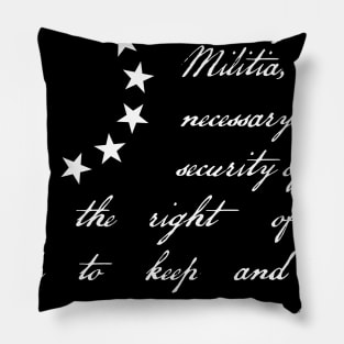 1791 US Flag Second Amendment Pillow