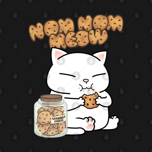 Chubby Cat Grandma Cookie by Takeda_Art