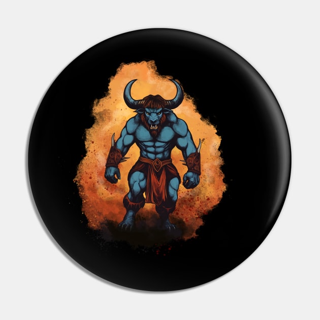 Minotaur Pin by ForgedinPixels