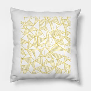 Abstract Lines Yellow Pillow