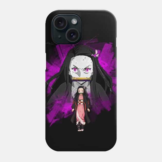 Nezuko purple night Phone Case by Gonpachiro