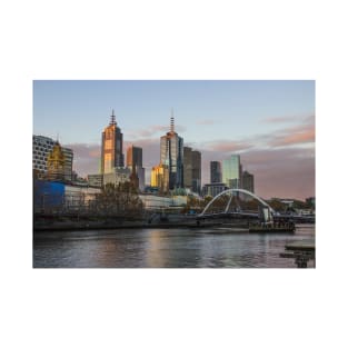 Melbourne Skyline from Southbank, Melbourne Australia. T-Shirt