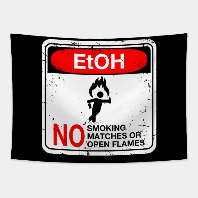 EtOH Warning Tapestry by CCDesign