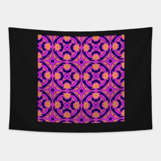 Dopamine Dressing | Boho Hot Pink, Fuchsia and Orange Floral Tapestry