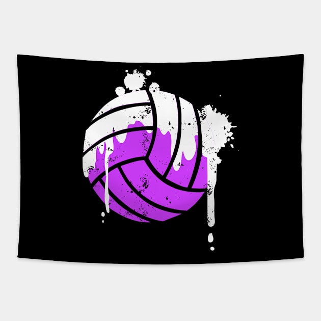 Cool Volleyball Gift Print Volleyball Team Print Tapestry by Linco