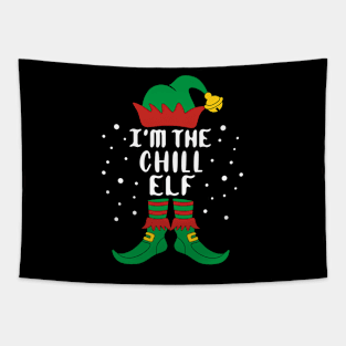 I'm The Chill Elf Matching Family Christmas Tapestry