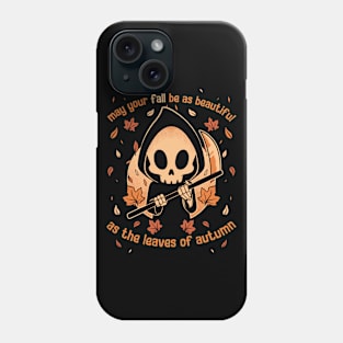 Beautiful Autumn Death - Halloween Dark Comedy Phone Case