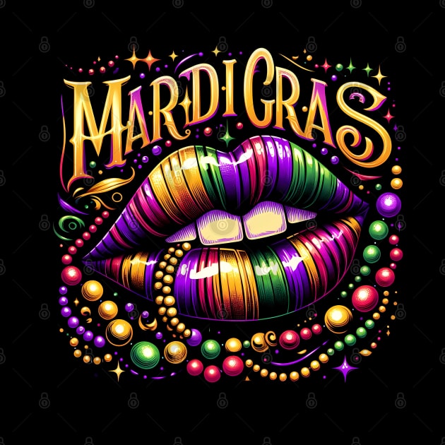 Mardi Gras Lips by ANSAN